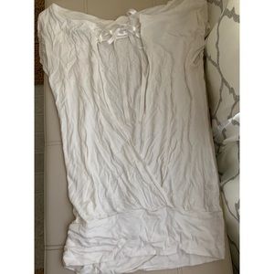 Express sexy open tie-back white shirt, size XS